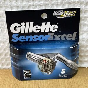 Vintage Gillette Sensor Excel 5 Cartridge Twin Blade Year 2000 Brand New Sealed